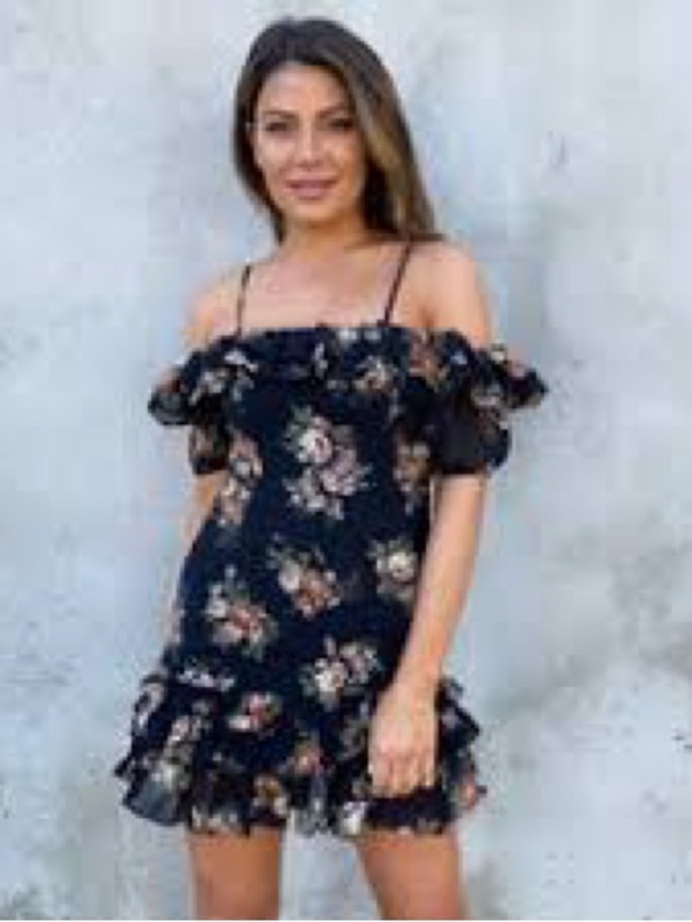 Floral Off-Shoulder Mini Dress